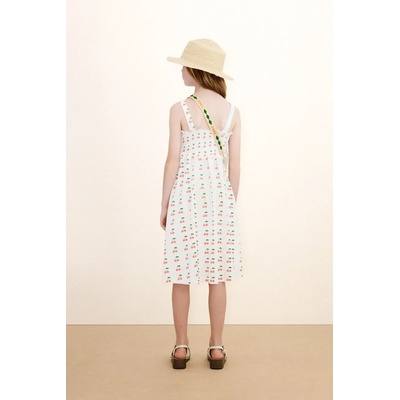 Tinycottons Детска памучна рокля Tinycottons CHERRIES STRAP DRESS (SS26.020)