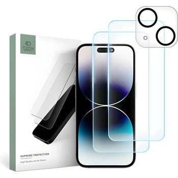 Tech-Protect Защитно стъкло TECH - PROTECT Supreme комплект Apple iPhone 15 Plus - Прозрачно KP28779 (28779)