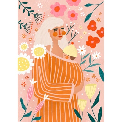 Plagát, Obraz - Spring Mum, Bea Muller, 30 × 40 cm