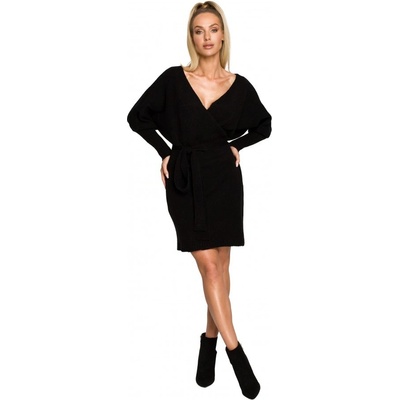 M714 Wrap sweater dress with a tie detail
