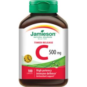 Jamieson Витамин C 500mg с постепенно освобождаване 100 таблетки (IP978)