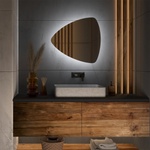 Daramio Триъгълно огледало с LED осветление G12 49x45 cm