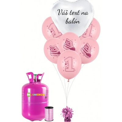 Personal Personalizovaný helium párty set růžový 1. Teniska
