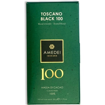 Amedei Toscano Black 100% hořká 50 g