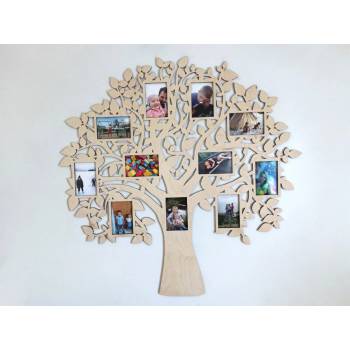 MAJADESIGN Fotorámeček - Dřevěný strom BUSHY Formát fotografie: 9 x 13 cm