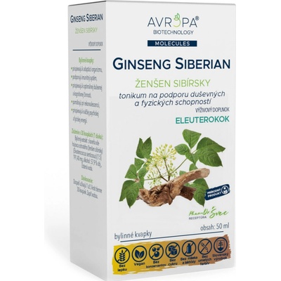 Avropa Ginseng Siberian bylinné kapky 50 ml