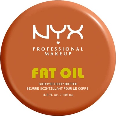NYX Professional Makeup Fat Oil Body šlehané tělové máslo s hydratačním účinkem s vůní Caramelt Mami 145 ml