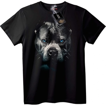 NOONEBRAND Тениска Сини Очи Pit Bull - S, Black