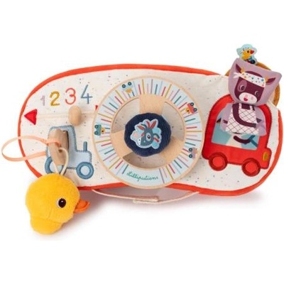 Lilliputiens - текстилен панел с волан - фермерски автомобил