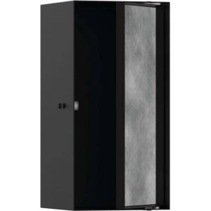 Hansgrohe XtraStoris Rock - Ниша за вграждане в стена, с вратички, 30x15x14 см, матово черно 56088670 (56088670)
