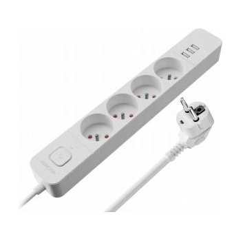 Defender SFS 133 power strip, 1.5 m, 4 outlets, 3x USB, white