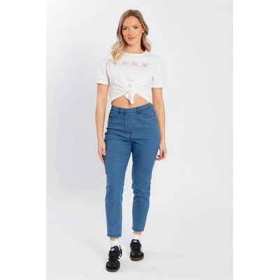 Influence Клин Influence Women's Elastic Waist Jeggings - Blue
