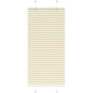 vidaXL Плисирана щора Cream 60x150 cm Ширина на плата 59, 4 cm (4015288)