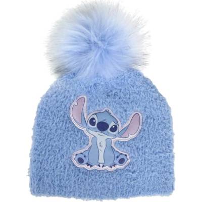 Dětská zimní čepice Happy Stitch s bambulí