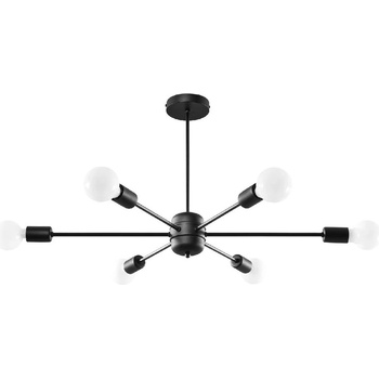 Sollux Черно осветително тяло за таван 68x86, 5 cm Benedett - Sollux (NL.1023)