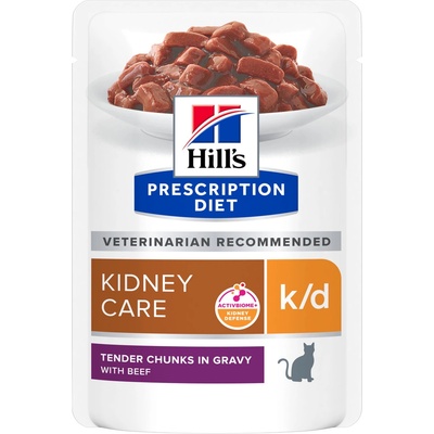 Hill's Prescription Diet K/D Starostlivosť o obličky hovädzie 12 x 85 g