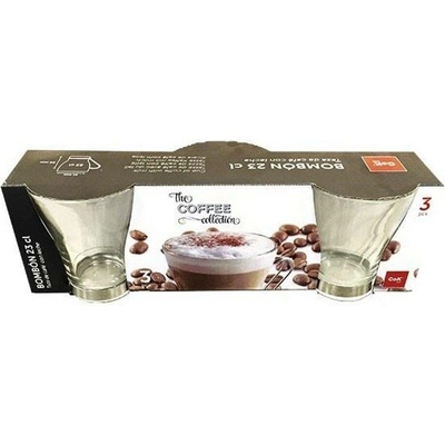 Cegeco SADA HRNKŮ NA KÁVU BOMBÓN SKLO 3 x 230 ml