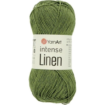 YarnArt Intense linen 4121 olivově zelená