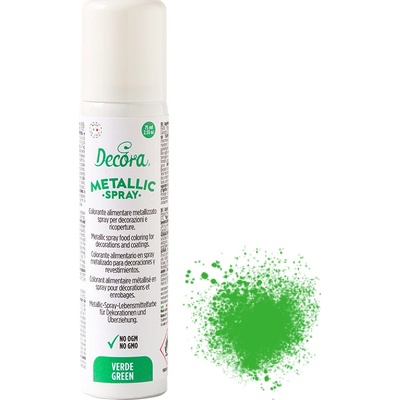 Decora Metalický sprej zelený 75 ml