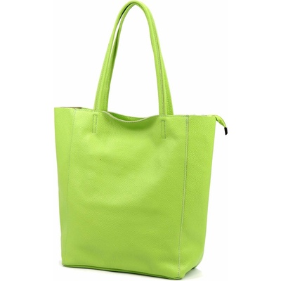 Luka dámska veľká kožená zelená shopper kabelka A4 26-084 DOLLARO