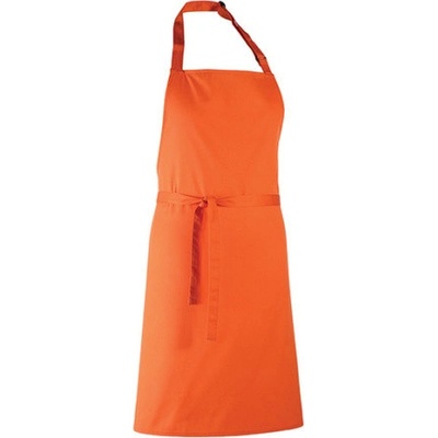 Premier Workwear Klasická zástěra za krk PR150 Orange Pantone 1655 72x86cm