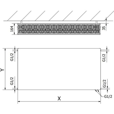 Mexen Flat CVF33 600 mm x 600 mm