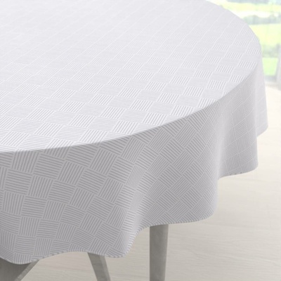 Biante Teflonový kulatý ubrus Milano TF-094 bílý Ø 80 cm