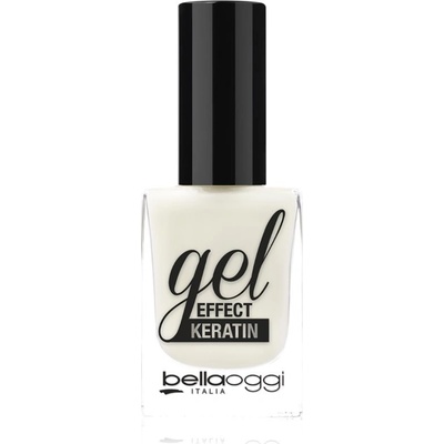 Bellaoggi Gel Effect Keratin Nail Polish lak na nehty Milky White 10 ml
