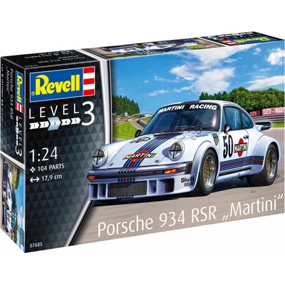 Revell Plastic ModelKit auto 07685 Porsche 934 RSR "Martini" 1:24