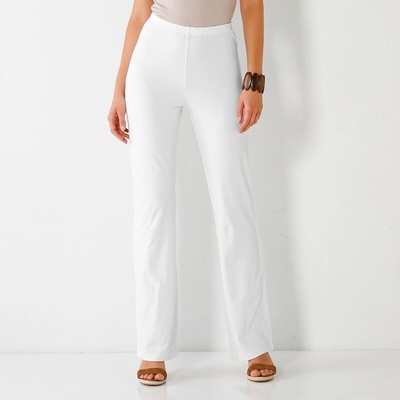 Blancheporte Bootcut legíny s pružným pásom biela