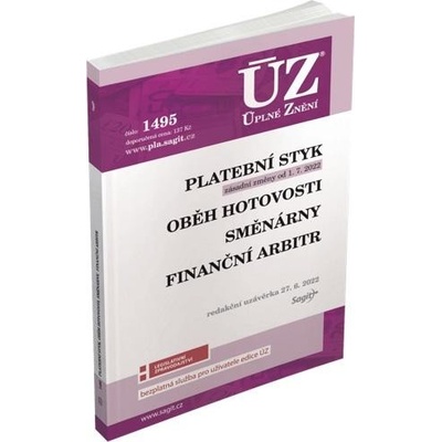 ÚZ 1495 Platební styk, oběh hotovosti, směnárny, finanční arbitr - autor neuvedený
