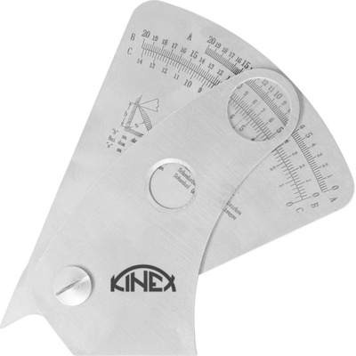 Kinex Měrka na svary 3 stupnice INOX 1120-02-015