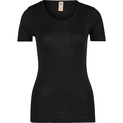 Engel Дамско копринено термобельо Engel Women's Undershirt S/S Merino base layer - Black - размер 42/44 (EU) (114-0819-0313)