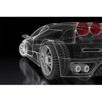 DIMEX ART s. r. o Флизелинов фототапет тъмен модел на кола 375 x 250 см