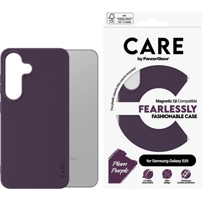Panzer Калъф CARE - Fashionable, Galaxy S25, Qi, Plum Purple (5715685016585)