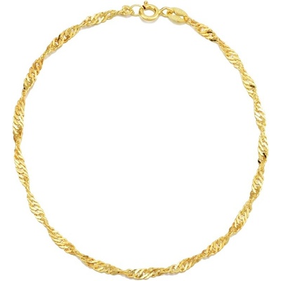 Olivie strieborný náramok Singapore GOLD 7631
