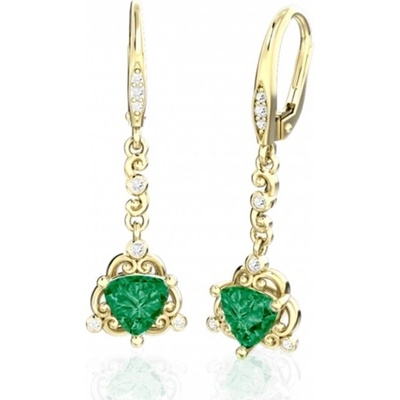 Couple velkolepé Antoinette žluté zlato s barevnými zirkony 6630375-0-0-6