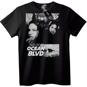 NOONEBRAND Тениска Ocean Blvd - M, Black