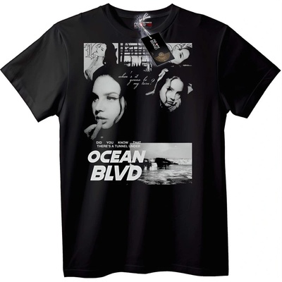 NOONEBRAND Тениска Ocean Blvd - M, Black