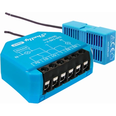 Shelly 2L Gen3 spínací modul bez potreby neutrálneho vodiča, 2 kanály (WiFi, Bluetooth) SHELLY-2L-GEN3-1786