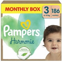Pampers Harmonie 3 Midi 6-10 kg 186 db