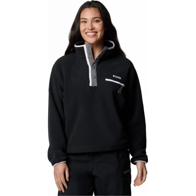 Columbia Helvetia II Cropped Half Snap Fleece čierna/biela