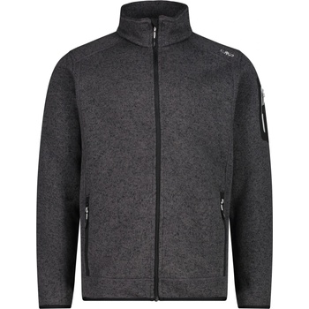 CMP Мъжко поларено яке CMP Jacket Jacquard Knitted 3H60747N Fleece jacket - Nero / Glacier - размер 50 (EU) (005-5003-0413)