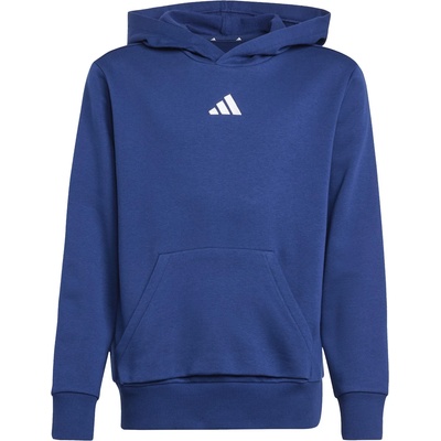 Adidas Детски суичър adidas Kid's Small Logo Fleece Hoodie 225 Hoodie - Dark Blue / White - размер 176 (EU) (704-4540-0315)