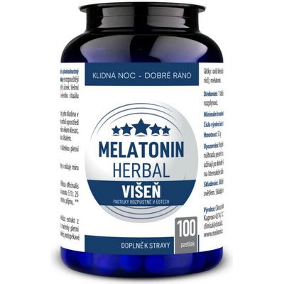 Clinical Melatonin Herbal Višeň 100 pastilek