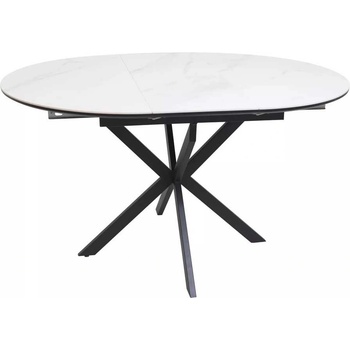 Signal Jídelní stůl Maxwell II 100 x 100 cm bílá černá