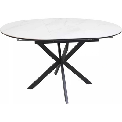 Signal Jídelní stůl Maxwell II 100 x 100 cm bílá černá