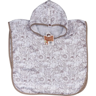 Bambusové mušelínové pončo XKKO BMB Safari W Atmosphere