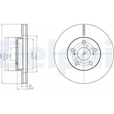 Brzdový kotúč DELPHI BG4290