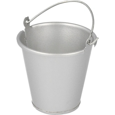 Robitronic kovový kbelík stříbrný
